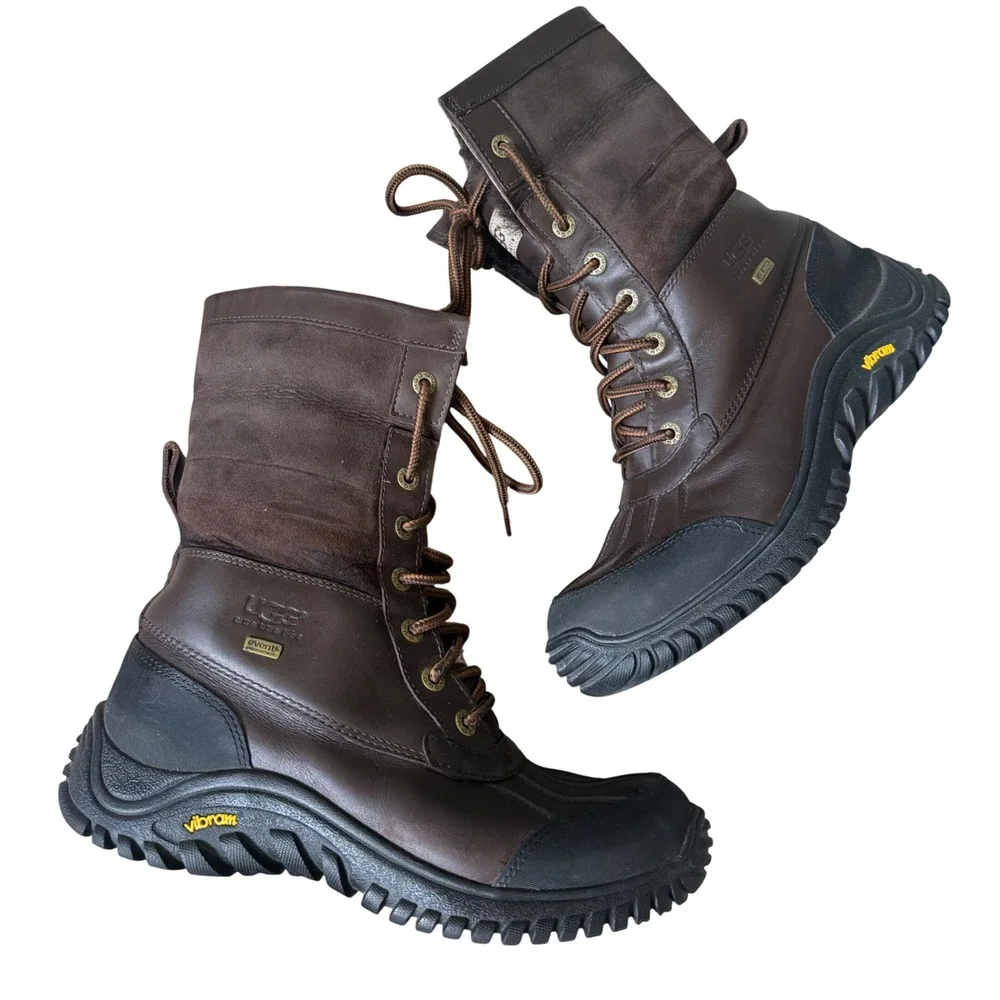 UGG Winter Boots Adirondack II Waterproof Event Leather Suede Brown 8.5